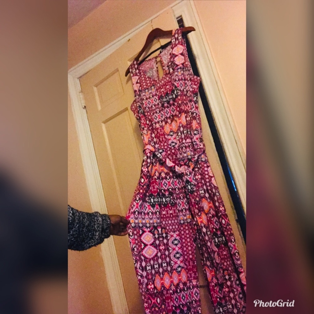 Multi Colored Plus Size Jumpsuit